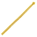 14k Yellow Gold Semi Solid Miami Cuban Bracelet (6.10 mm) | - Forever in Harmony