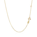 14k Tri-Color Gold Rosary Chain Necklace