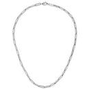 14k White Gold Bold Paperclip Chain (4.2 mm) | - Forever in Harmony