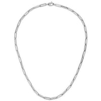 14k White Gold Bold Paperclip Chain (4.2 mm) | - Forever in Harmony