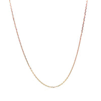 18k Rose Gold Diamond Cut Cable Link Chain (0.80 mm)