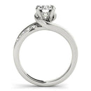 14k White Gold Bypass Style Round Diamond Ring (1 1/4 cttw) - Forever in Harmony