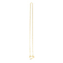 14k Yellow Gold Elongated Link Paperclip Necklace