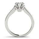 14k White Gold Round Diamond Engagement Ring Band Stones (1 1/8 cttw) - Forever in Harmony