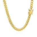 10k Yellow Gold Classic Miami Cuban Solid Chain (6.10 mm) | - Forever in Harmony