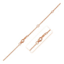 Double Extendable Cable Chain in 14k Roee Gold (1.40 mm)