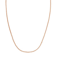 Double Extendable Cable Chain in 14k Roee Gold (1.40 mm)