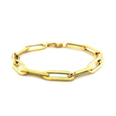 14K Yellow Gold Extra Wide Paperclip Chain Bracelet (6.10 mm) | - Forever in Harmony