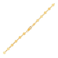 14k Yellow Gold Bracelet with Polished Circles (3.90 mm) | - Forever in Harmony