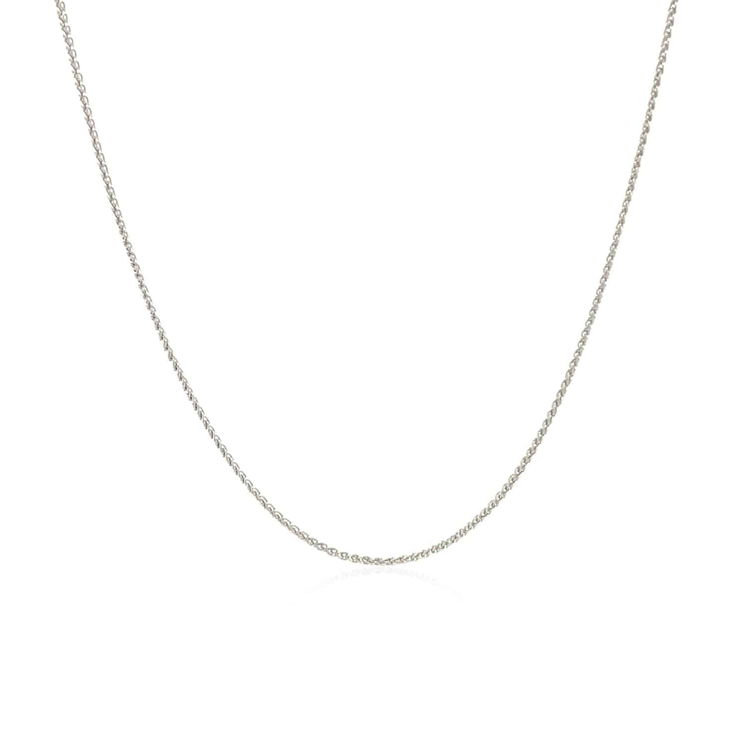 10k White Gold Wheat Chain 0.6mm |