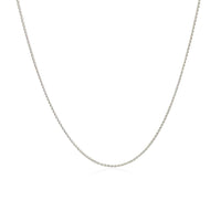 10k White Gold Wheat Chain 0.6mm | 18''