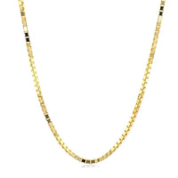 14k Yellow Gold Semi Solid Box Chain (1.80 mm)