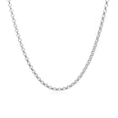 14k White Gold Rolo Chain (1.90 mm)