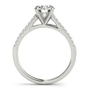 14k White Gold Pronged Round Diamond Engagement Ring (1 5/8 cttw) - Forever in Harmony