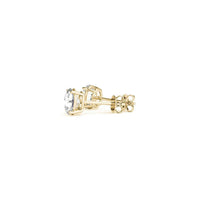 1 1/2 cttw IGI Certified Lab Grown Diamond Stud Earrings | 14k Yellow Gold | G/VS2 - Forever in Harmony