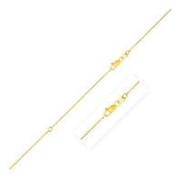 Extendable Cable Chain in 14k Yellow Gold (0.87 mm)