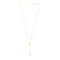 14k Yellow Gold Rosary Necklace