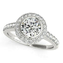 14k White Gold Pave Style Diamond Engagement Ring (1 3/8 cttw) - Forever in Harmony