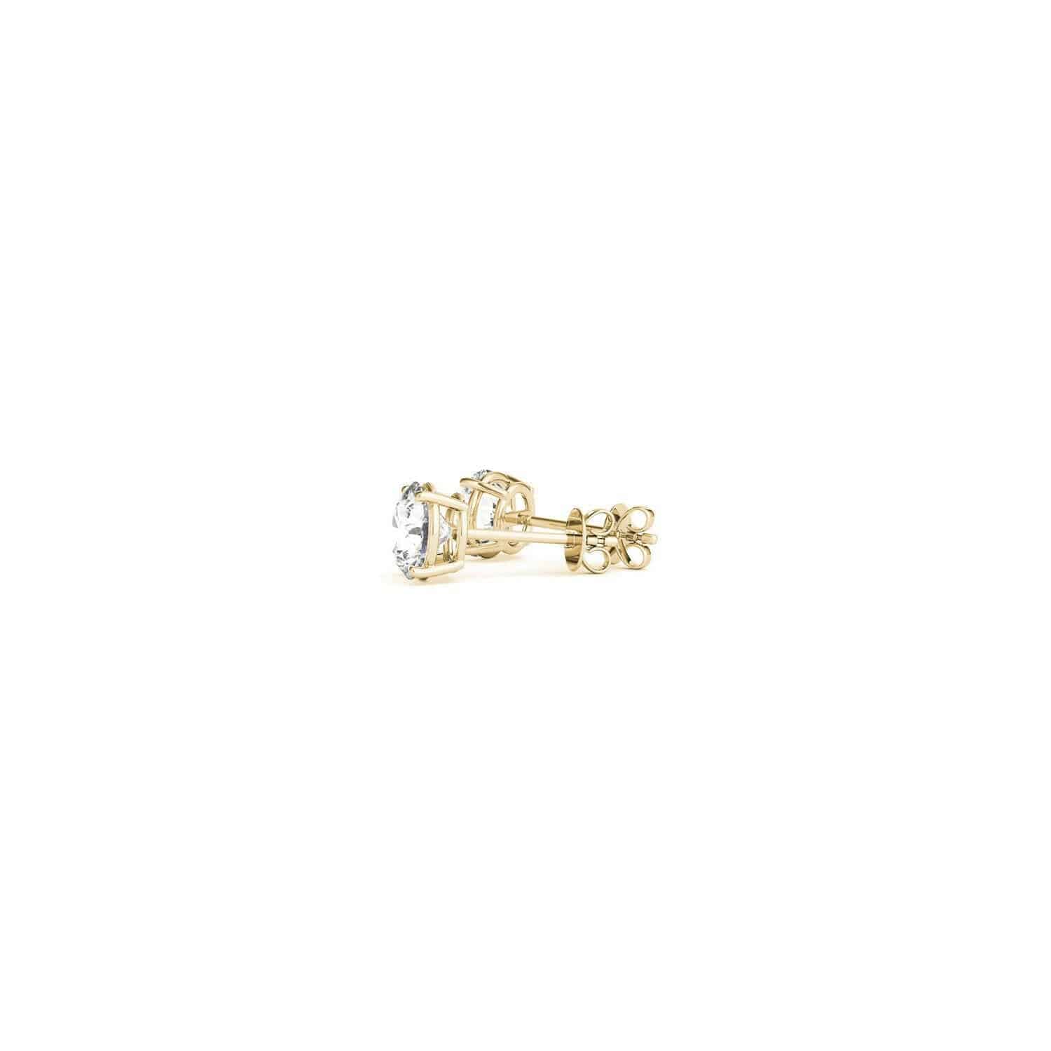 1/2 cttw Lab-Grown Diamond Stud Earrings 14k Yellow Gold | G/VS2 - Forever in Harmony