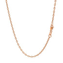 Double Extendable Cable Chain in 14k Rose Gold (1.80 mm)