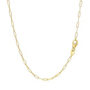 14K Yellow Gold Fine Paperclip Chain (1.50 mm)