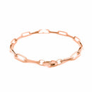 14K Rose Gold Bold Paperclip Chain Bracelet (4.20 mm) | - Forever in Harmony