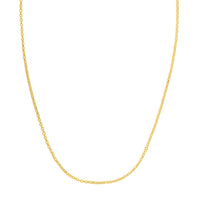 Double Extendable Cable Chain in 14k Yellow Gold (1.40 mm) | - Forever in Harmony