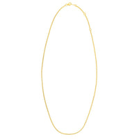 Double Extendable Cable Chain in 14k Yellow Gold (1.40 mm) | - Forever in Harmony