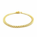 10k Yellow Gold Classic Miami Cuban Solid Bracelet (4.90 mm) | 8.5