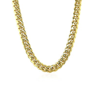 10k Yellow Gold Classic Miami Cuban Solid Chain (4.90 mm) | - Forever in Harmony