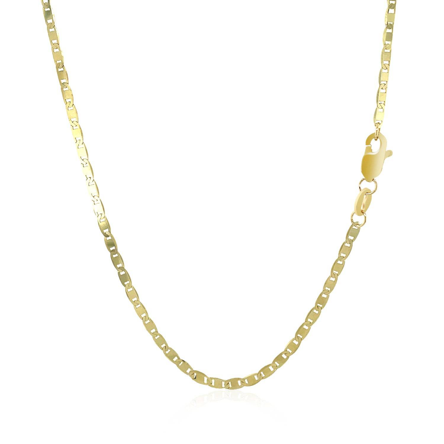 10k Yellow Gold Mariner Link Chain (1.70 mm) | 16''