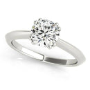 14k White Gold Double Prong Set Solitaire Diamond Engagement Ring (1 cttw) - Forever in Harmony