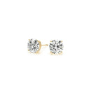 2 cttw Certified IGI Lab Grown Round Diamond Earrings 14k Yellow Gold (G/VS2) - Forever in Harmony