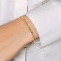 14k Yellow Gold Bismark Bracelet (2.50 mm) | 7.25