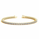 Lab Grown Round Diamond Tennis Bracelet in 14k Yellow Gold(5 cctw  F/G  VS2/SI1) - Forever in Harmony