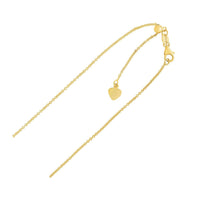 Adjustable Cable Chain in 14k Yellow Gold (0.97 mm) | 22''