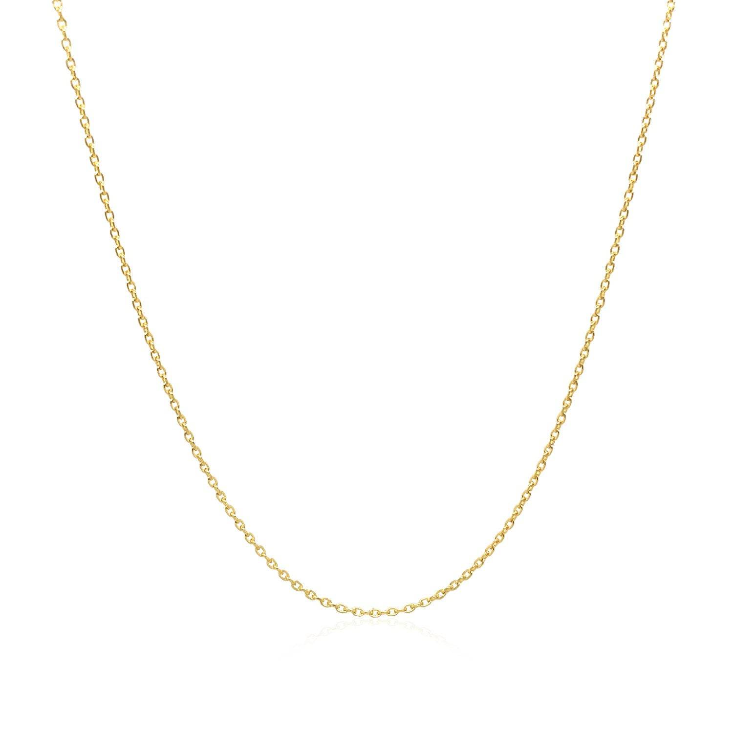 Adjustable Cable Chain in 14k Yellow Gold (0.97 mm) | 22''