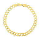 10k Yellow Gold Curb Bracelet (7.00 mm) | - Forever in Harmony