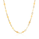 14K Yellow Gold Polished Diamond Motif Chain (3.00 mm) | - Forever in Harmony