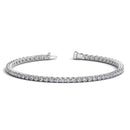 Lab Grown Round Diamond Tennis Bracelet in 14k White Gold (4 cctw F/G  VS2/SI1) - Forever in Harmony