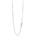 14k White Gold Adjustable Box Chain (0.80 mm) | - Forever in Harmony