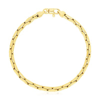 14k Yellow Gold High Polish Compressed Cable Link Bracelet (4.50 mm) | 7.5''