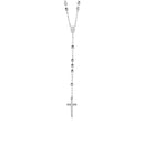 Rosary Chain and Large Bead Necklace in Sterling Silver