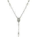 Rosary Chain and Large Bead Necklace in Sterling Silver