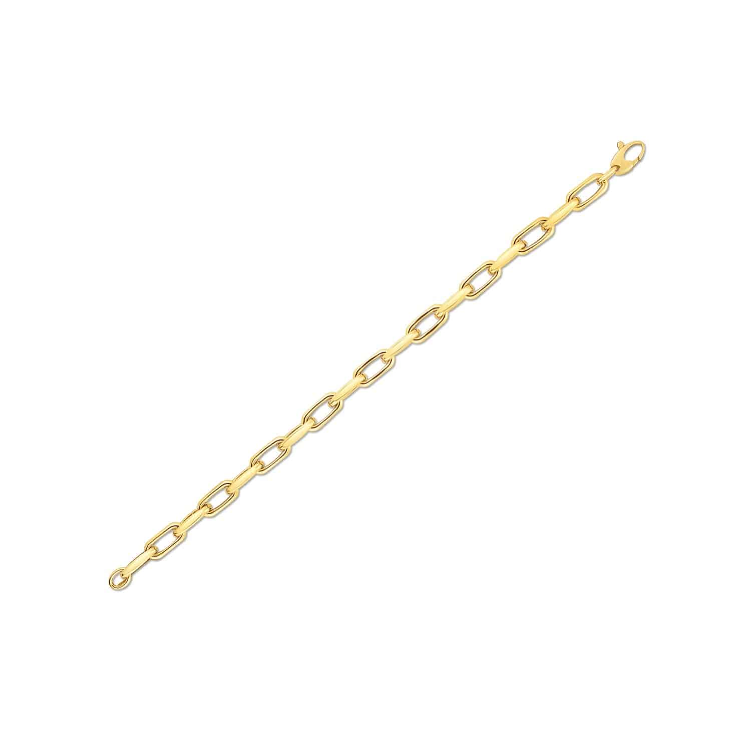 14k Yellow Gold French Cable Link Bracelet  (6.00 mm) |