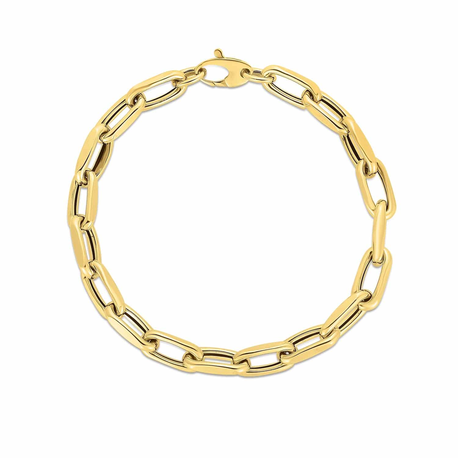 14k Yellow Gold French Cable Link Bracelet  (6.00 mm) |