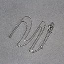 Double Extendable Piatto Chain in 14k White Gold (1.30 mm)