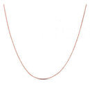 Double Extendable Diamond Cut Cable Chain in Rose Gold (0.87 mm) | 18