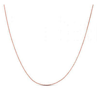 Double Extendable Diamond Cut Cable Chain in Rose Gold (0.87 mm) | 18