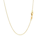 Double Extendable Cable Chain in 14k Yellow Gold (1.00 mm)